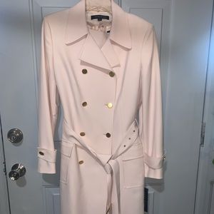 Coat with sleeveless dress
